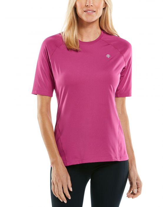 Coolibar - UV Fitness Top for women - Devi - Rhubarb