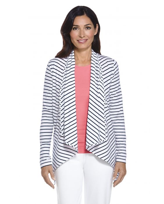 Coolibar - UV Sun Wrap - Navy/white stripe - 0