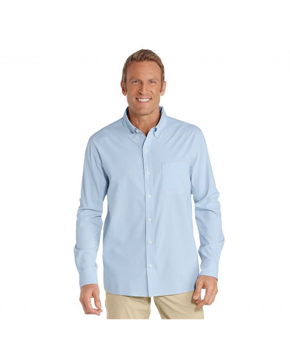 Coolibar - UV-shirt for men - Light blue