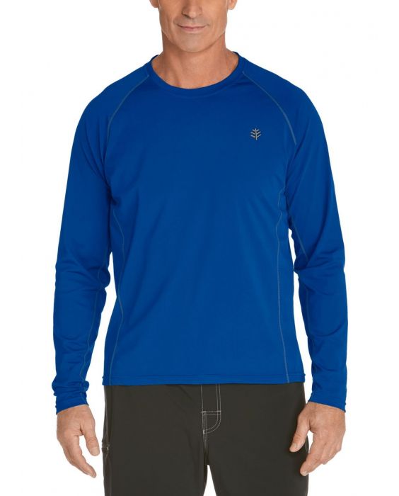 Coolibar - Men's Long-Sleeve Swim Shirts - royal