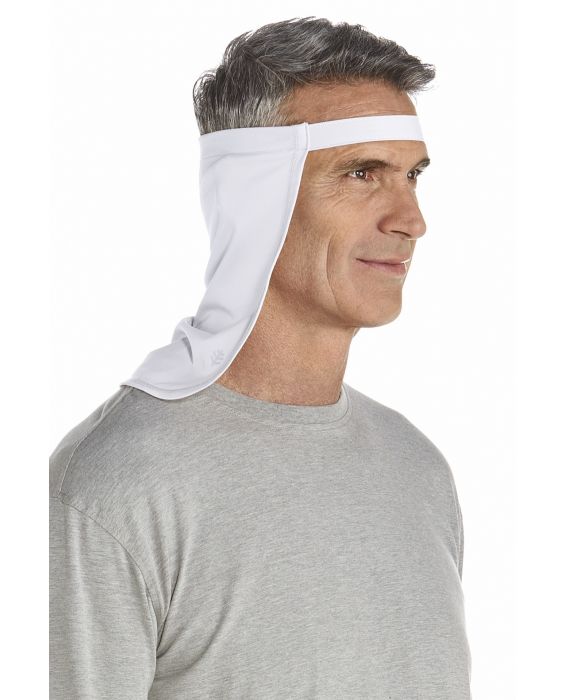 Coolibar - UV neck flap unisex - White