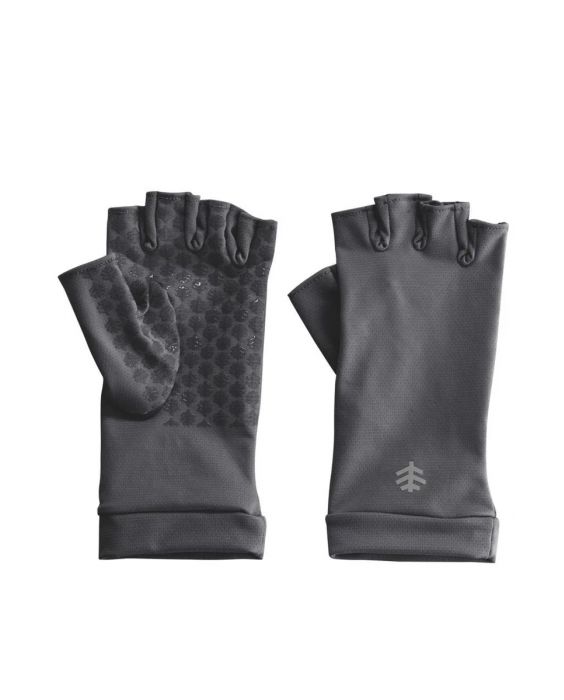 Coolibar - UV resistant fingerless gloves for adults - Ouray - Black