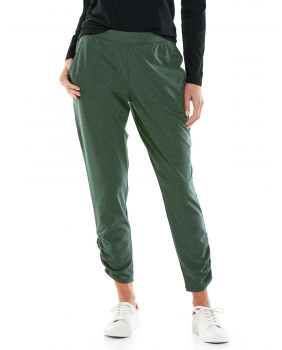 Coolibar - Casual UV pants for women - Café Ruche - Deep Olive