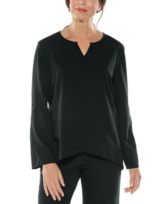 Coolibar - UV Tunic Top for women - Santa Barbara - Solid - Black