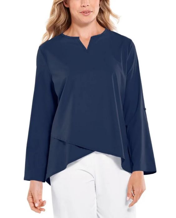 Coolibar - UV Tunic Top for women - Santa Barbara - Solid - Navy