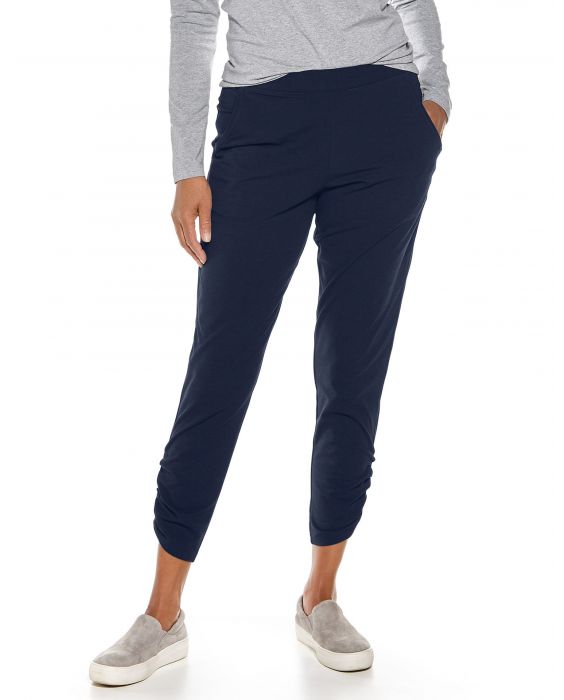 Coolibar - Casual UV pants for women - Café Ruche - Navy