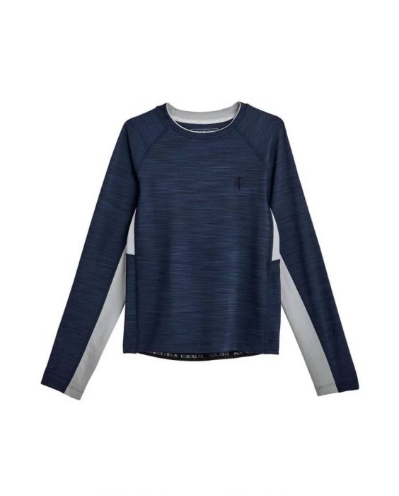 Coolibar - UV Rashguard for boys - Ultimate - Line Texture - Navy