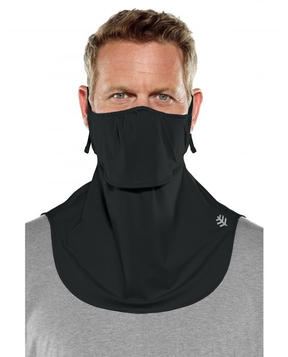 Coolibar - UV resistant Layered Mask for adults - Vermilion - Black
