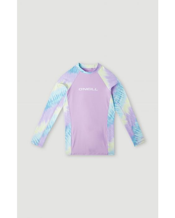 O'Neill - UV Swim shirt for girls with long sleeves - UPF50+ - Printed Skin - Blue Tie Dye