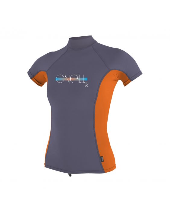 O'Neill - Girls' UV swim shirt - short-sleeved - turtleneck - multi - Front