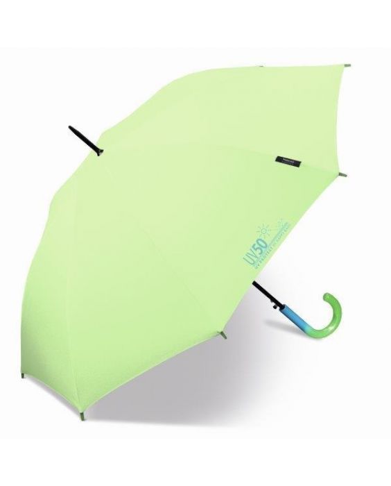 Happy Rain - Long umbrella with UV protection - Automatic - Green