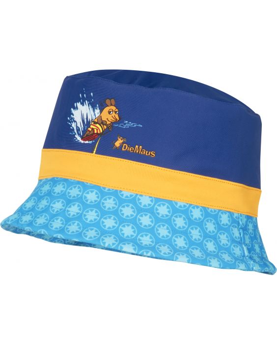 Playshoes - UV sun hat for boys - 'Die Maus' - blue - Front