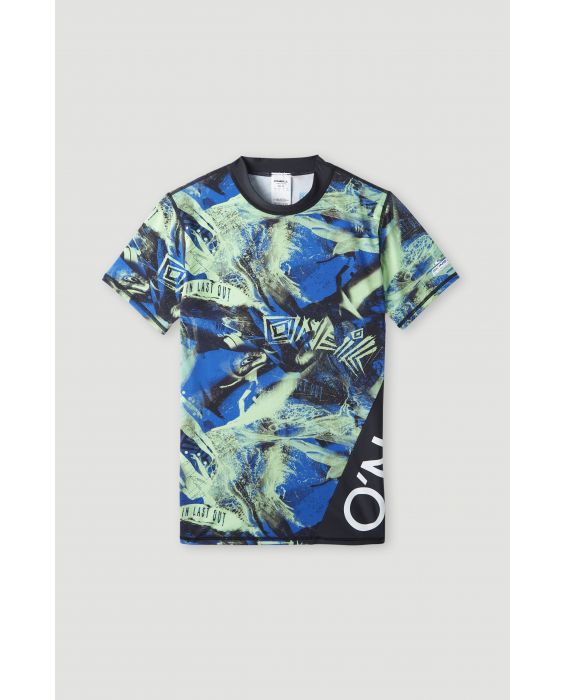O'Neill - UV Swim shirt for boys with short sleeves - UPF50+ - Crazy Skin - Blue