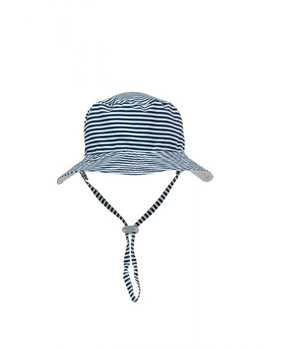 Snapper Rock - UV Bucket hat for kids - Striped - Navy/White