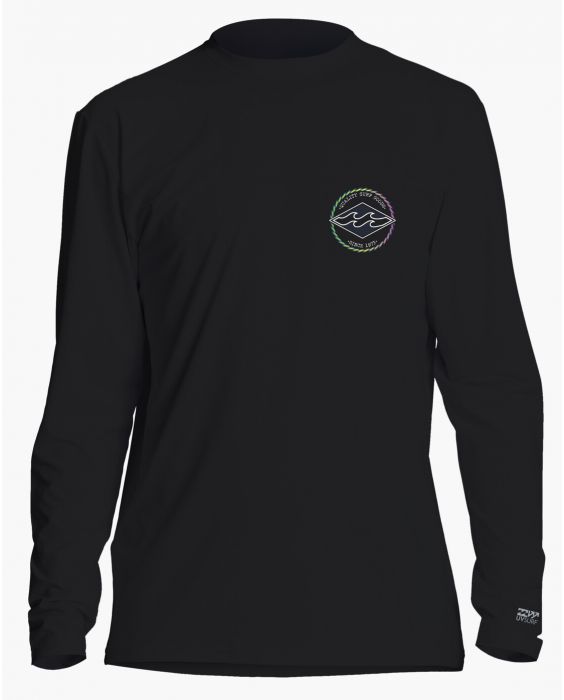 Billabong - UV Surf shirt for men with long sleeves - Rotor Diamond - UPF50+ - Black
