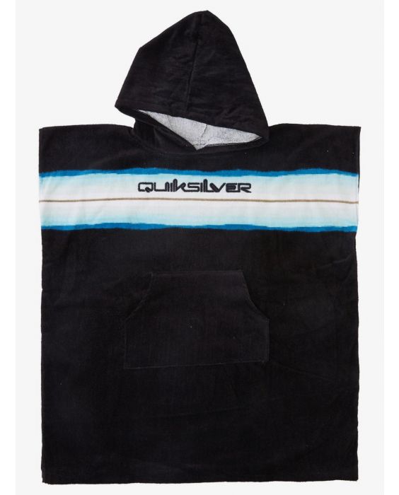 Quiksilver - Hooded towel for boys - Black & blue
