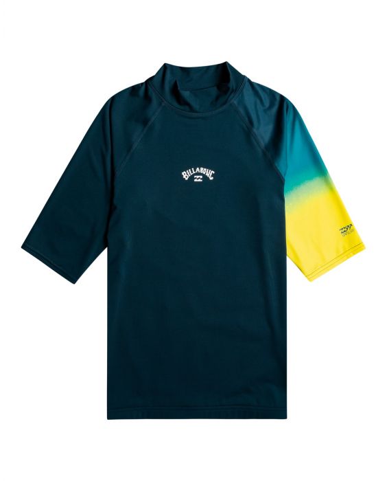 Billabong - UV Rashguard for men - Short sleeve - Contrast printed - Neon Yellow