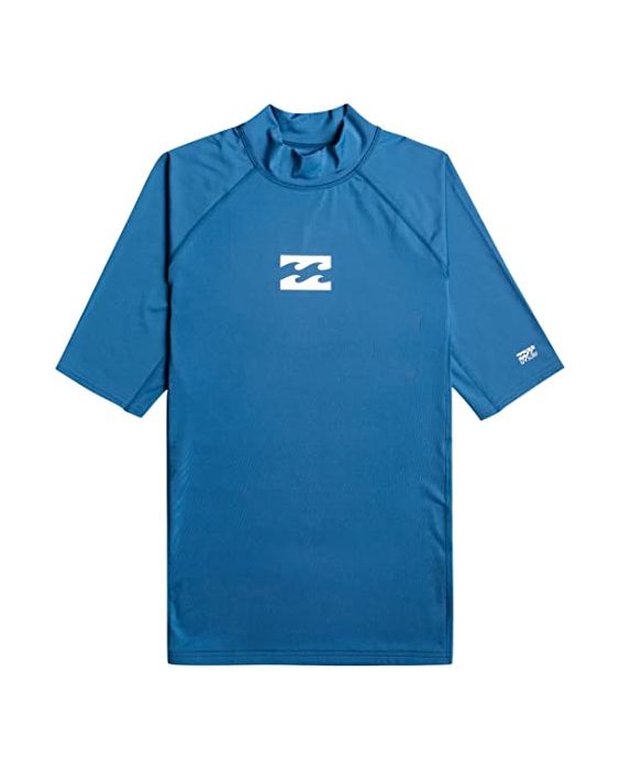 Billabong - UV Rashguard for men with short sleeves - Waves All Day - UPF50+ - Dark Blue