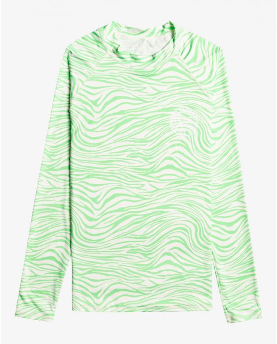 Billabong - UV Rashguard for women with long sleeves - Pipe Dreams - UPF50+ - Lime Time