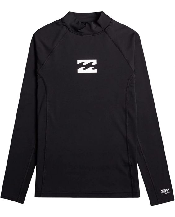 Billabong - UV Rashguard for boys with long sleeves - Waves All Day - UPF50+ - Black
