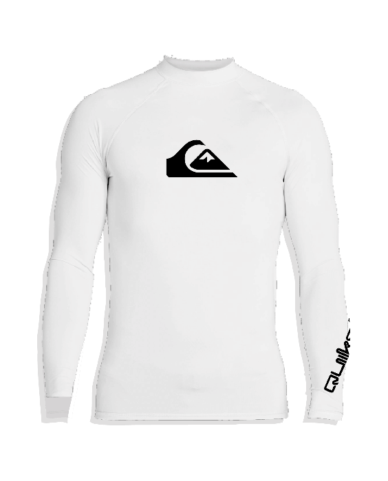 Quiksilver - UV Rashguard with long sleeves for men - All time - White