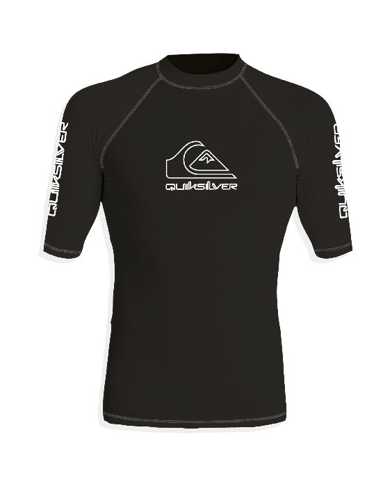 Quiksilver - UV Rashguard with short sleeves for men - On tour - Black