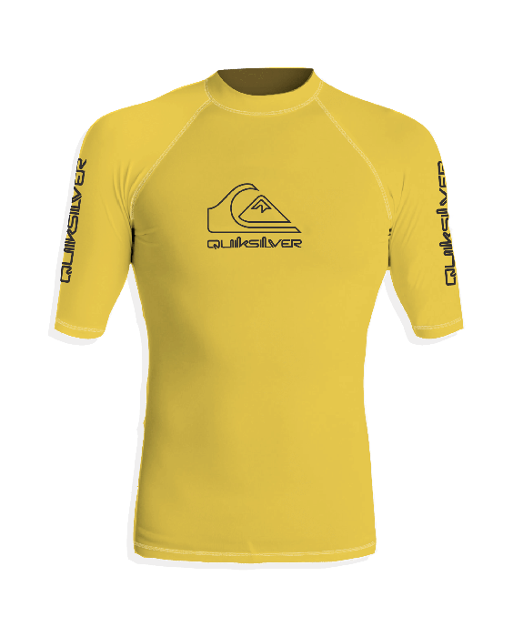 Quiksilver - UV Rashguard with short sleeves for men - On tour - Lemon zest