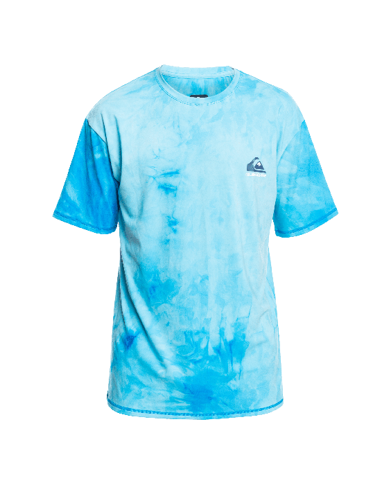 Quiksilver - UV Swimming shirt with short sleeves for men - Tie dye - Blue light