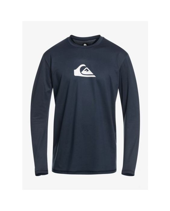 Quiksilver - UV Surf T-shirt for men - Solid Streak Long sleeve - UPF50 - Navy Blazer - Blue
