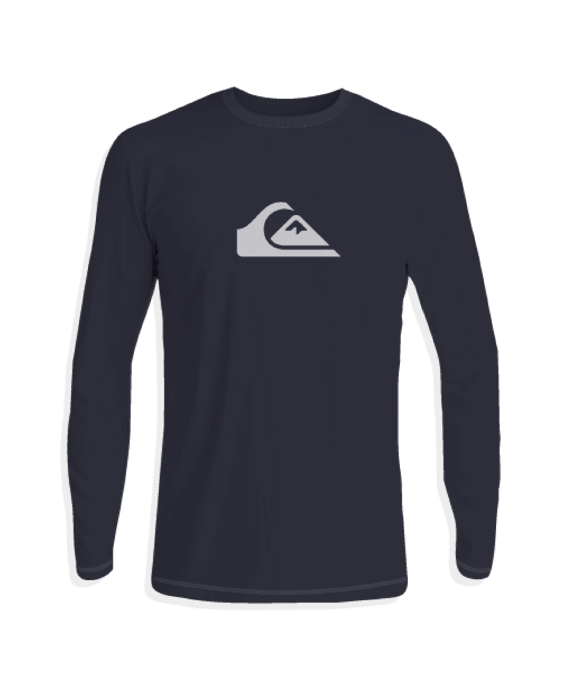 Quiksilver - UV Swimming shirt with long sleeves for boys - Solid - Navy