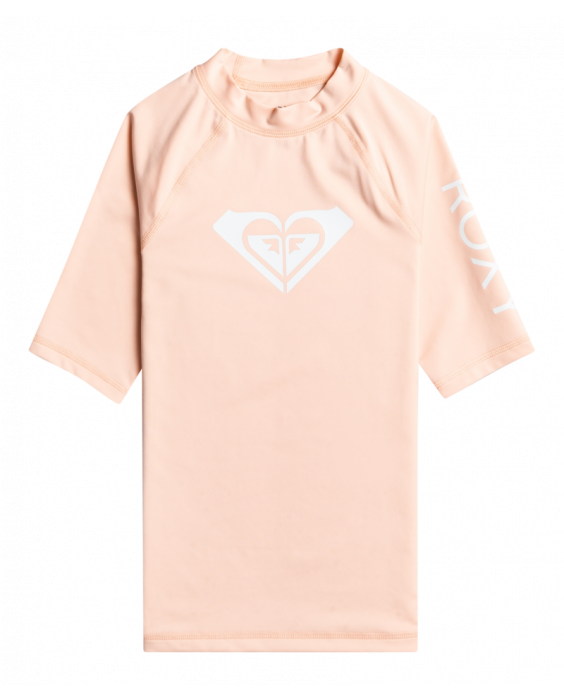 Roxy - UV Rashguard for girls - Whole Hearted - Short sleeve - UPF50 - Tropical Peach