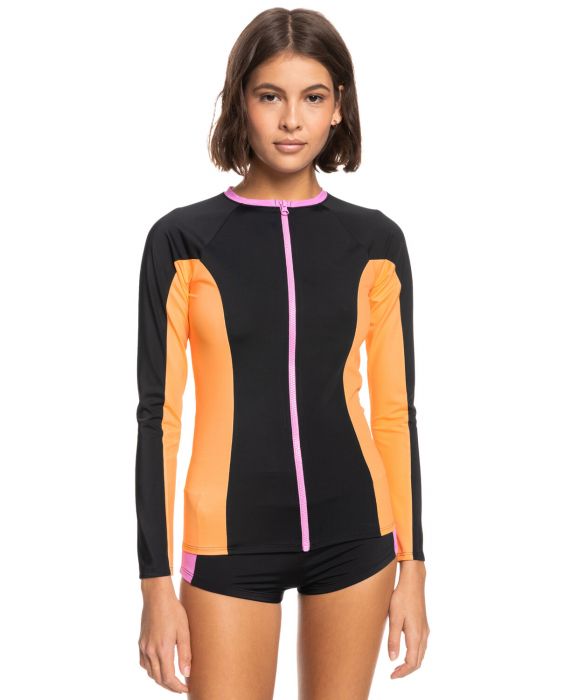 Roxy - UV Lycra Rash Vest for women - Roxy Active - Long sleeve - UPF50 - Anthracite