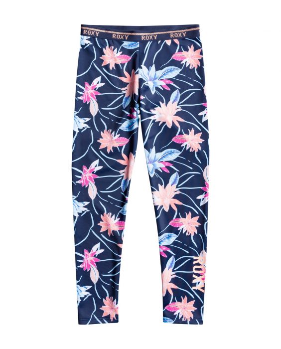Roxy - UV Legging for girls - Roxy Sporty Girl - Floral Flow/Mood Indigo