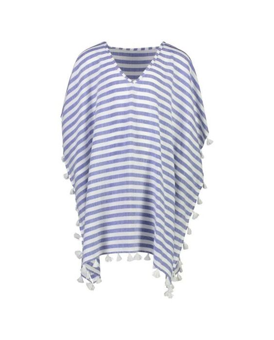Snapper Rock - Cover up Kaftan for girls - Striped - Navy/White