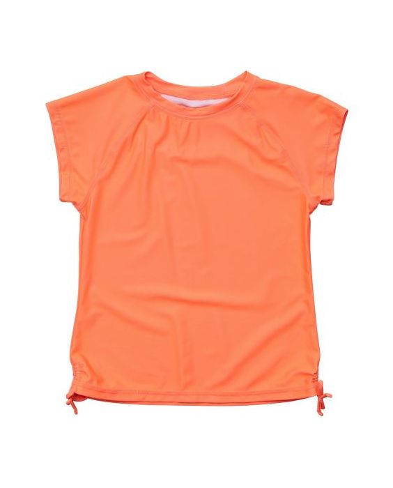 Snapper Rock - UV Rash top for girls - Short sleeve - Tangerine