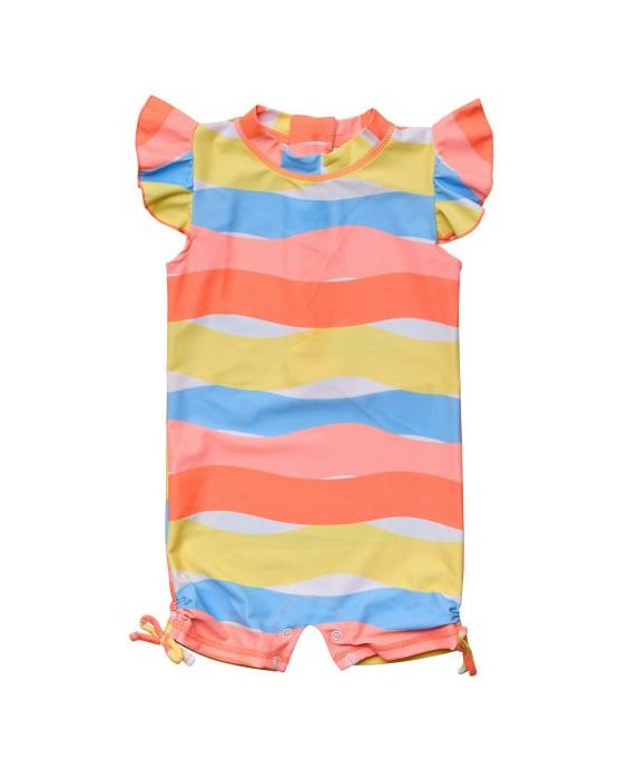 Snapper Rock - UV Swimsuit for babies - Short flutter sleeve - Good Vibes
