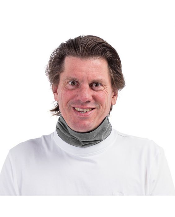 JUJA - UV Neck Gaiter for adults - Saturn - UPF50+ - Dark Grey Heather