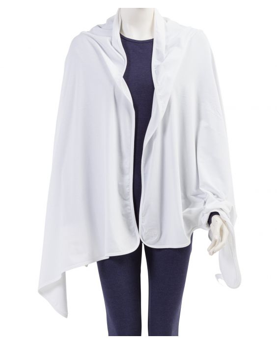 JUJA - UV Sun shawl for women - Angie - UPF50+ - White