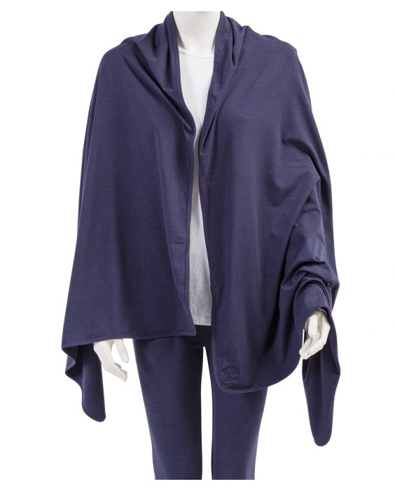 JUJA - UV Sun shawl for women - Angie - UPF50+ - Navy Blue