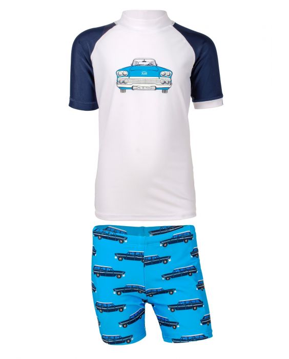JUJA -  UV Swim set for boys - Oldtimer - White/Blue