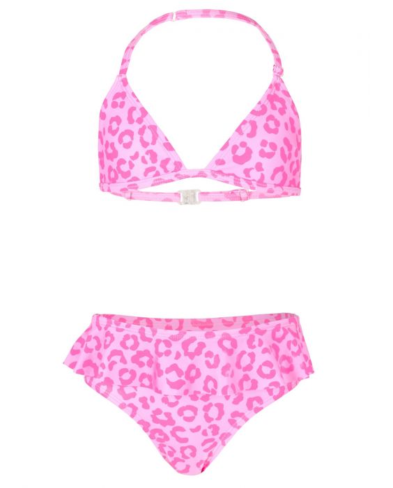 JUJA -  Bikini for girls - Leopard Ruches - Pink