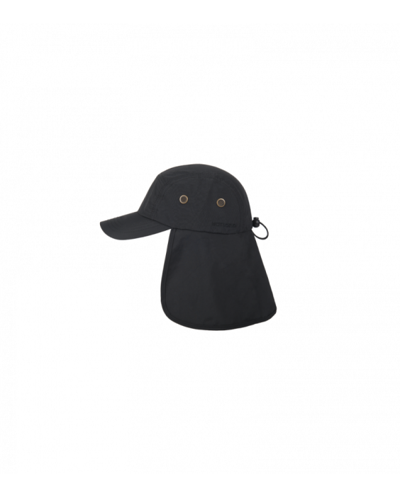 Hatland - UV Sun cap with neck protection for men - Tropic - Anthracite