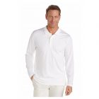 Coolibar - UV Polo Shirt for men - Longsleeve - Coppitt - White