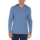 Coolibar - UV Pullover Hoodie for men - Oasis - Pacific Blue