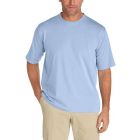 Coolibar - UV T-Shirt for men - Short sleeve - Morada Everyday - Solid - Vintage Blue 