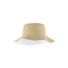 Coolibar - Reversible UV Bucket Hat for kids - Landon - Tan/White