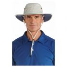 Coolibar - UV sun hat for men - Beige / navy blue