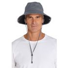 Coolibar - Featherweight UV Bucket Hat for men - Chase - Carbon/Black