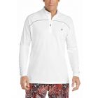 Coolibar - UV Swim Shirt for men - Longsleeve - Nocona Zip - White