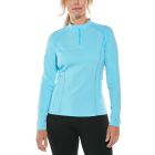 Coolibar - UV Swim Shirt for women - Longsleeve - Freestyle Rash - Ice Blue